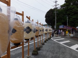 赤崎祭当日の赤崎神社付近