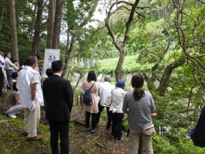 水戸神神社のおんべまつり 鮎占い神事（大滝峡）