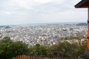 神倉神社の拝殿前からの眺望