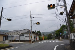 度会町ふるさと歴史館入口の交差点（県道22号）