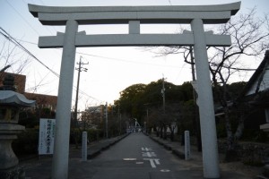 松阪神社の参道（松阪市殿町）