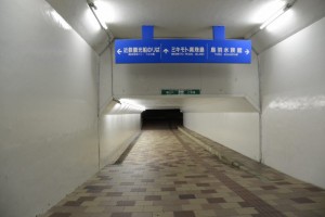 ミキモト真珠島へのトンネル（国道42号、近鉄志摩線の下）
