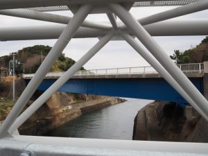 深谷橋から望む深谷水道