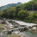 櫛田川の沈下橋（柿野小学校付近）