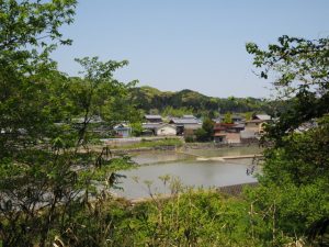 立梅用水（勢和中学校〜古江隧道入口）からの風景